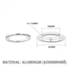 100 uppsättningar 40 mm aluminium metallöglor nitar metall Eyelets Tool Buttons Tablduk Hål duschdraperi Hålknappar