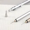 2PCS/ロットメタルメカニカルペンシル0.5mm/0.7mmリード補充学生ライティングステーショナリーオートマチックペンシルオフィス学用品