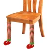 Çanta başına 1 parça Noel sandalye bacakları çorap esnek zemin koruyucular masa bacakları Noel yemek masası dekor Noel için kapak