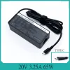 Adattatore 20V 3.25A 65W USB Typec Aclaptop Adattatore Adattatore Adattatore per Lenovo ThinkPad X1 Carbon Yoga X270 X280 T580 P51 P52S E480 E470 S2