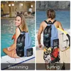 Bolsas ao ar livre mochila mochila bolsa de natação Bolsa de natação leve tira ajustável para férias de praia escolares