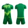 Sets/Soccer Sets/Sight Summer Football Training Team Uniform Set para estudiantes universitarios masculinos impresos en la ropa deportiva de jersey transpirable con mangas cortas