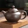 1PC ręcznie robione fioletowe gliniane czajnicze