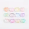 10 -stcs/lot perzik vorm lampwerk kralen schattige fruit transparante glazen kralen voor sieraden maken haarspeld handgemaakte diy accessoires