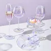 High-end European Style Goblet Crystal Rainbow Red Wine Glass Wedding Cocktail Glass Champagne Wine Glass Home Bar Gereedschappen Cadeau