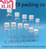 50 PCS 60 100 150 ml Lege transparant plastic pakket Clamshell Waterfles kristalheldere flip top cap verpakking3176333
