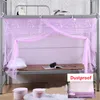 Upper and Lower Bunk Mosquito Net, Luxury Lace, Dustproof Top, Mosquito Net,Single People, Solid Color,Dormitory Mosquito Net