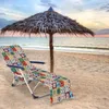 Chair Covers Beach Cover Striped With Side Storage Pockets Pool Lounge Chaise Towel Sun Lounger Tool