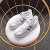 Luxury Shoes Casual Shoes Top Quality Sneakers Rinnande skor Läder Silvery White Yellow Color Womens Soft Brand Size 36-45 Gai Sport Travel