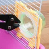 DIY Plastic Hamster Tunnel External Tube Stopper Plug End Cap Cover Interface Fitting Cage Baffle Accessories with Ventilated Ho