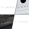 Decorazioni per auto 3d adds cromo cromo trunk emblema badge adesivo per la volkswagen troc t-roc logo accessori automatici