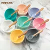 Новые 10Sets Food Grade Safe Feeding Baby Bowls Tlates Детская посуда для детской кормление ужина для еды тренировки