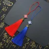 1pc/Bag Silk Quaste Fransen Pinsel Schlinge Quastenverkleidung mit Perlen Anhänger für Sewangehörige Schmuckzubehör DIY Hochzeitsdekoration