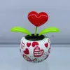 Niedliche Solar Power Tanzboble Head Flowers Bobble Tänzerin Schmuck Solar Dancing Toy für Auto Windowsill Home Decor Spielzeug