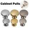 Round Cabinet Knobs Zinc Alloy/Aluminium Alloy Kitchen Cupboard Door Pulls Drawer Alloy Handles With Screws Furniture Hardware