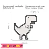 Tyrannosaurus rex épingles en émail mignon broche de dinosaure blanc mignon pour le sac de vêtements épingle revers pour sacs à dos badge animal en gros en gros