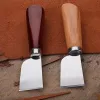 Diy Sharp Leather Skiving Knife Cutting Knife Tools Diy Leather Craft Safety Leather Cutting Knif med trähandtagverktyg