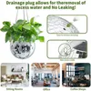 Vaser Disco Ball Planter med Chain Mirror Flower Succulents Pots Home Boho Hanging - Perfekt för inomhus- och utomhusdekor