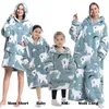 New Oversized Warm Family Hoodie Halloween Gift Women Sherpa Blanket Soft Baby Girl Sweatshirt ,if you need 2pcs,Plz order 2pcs
