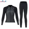 Mute top/pantaloni da 2 mm giacca in neoprene/leggings/gilet per nuotare in kayaking da bagno in surfing tuta per immersioni per immersioni per immersioni uomini donne donne