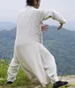 22colors高品質のコットンリネンWudang Tai Chi Chi Chi Clothis Taoism Unileds Taoist Kung Fu Robe Martial Arts Suitizedカスタマイズ