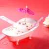 Creative 3D MINI Bathtub Cocktail Glass Ceramic Smoothies Cups Bar Charms Sorbet Container Mug Milkshake Cold Drink Glasses