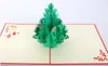 1pcs Merry Christmas Tree 15cm 3d Laser Cut Prop up Paper Thandmade Custom Threating Higdings Hishavics Hisports Hisport