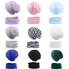 2pcs/set bufanda de sombrero de bebé set de color sólido