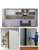 Cabinet System Door Lateral Hinge Wardrobe Folding Silent Slide Rail Lateral Swing Opening Door Hinge