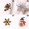 Nieuwe metalen kerstboom Napkin Ringen BOEM Flower krans Mondring Bell Elk Santa Wedding Banquet Hotel Huistafel Kerstmis Decor