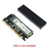 Schede PCI Express 3.0 X16 X8 X4 a M chiave M.2 NVME NVME e AHCI SSD SSD con dissipatore di calore della custodia in alluminio e cuscinetto termico