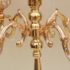 Peanddim New Home Candle Holder décor de Noël 73 cm Hauteur Gold Wedding Candelabra K9 Crimaderstick Flower Stronrs Holder