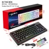 Klawiatury HXSJ Computer Gaming Bluetooth Compatyble 87 Klawisze LED LED Klawiatura komputerowa komputer komputerowy Klawiatura membrany bezprzewodowej dla wygranej 7/8/10