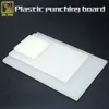 1 PCS PVC Stanzbrett weiße dicke Plastikblatt Gummihalleet Matte Lederwerkzeuge Große mittlere kleine Größe