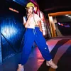 Street Dance Practice Wear Sweatpants Girls Jazz Hip Hop Suit Hiphop Dancing Performance Stage Outfits Kids Streetwear VDB3636