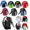 Camicie ciclistiche tops pipistrello in discesa a manica lunga motocross motocross motocross fuoristrada dh jersey a secco rapido enduro ciclistico abbigliamento jersey y240410