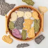 Halloween Mold Cookie Stamp Ghost Pumpkin Cookie Cutters Fondant Biscuit Mold Diy Pastry Baking Tool Halloween Forms for Cookies