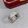 Nouvelle mode Love Ring Men Luxury Diamond Ring Femmes Classic Nail Ring Brand Designer Ring 18K Ring Gold Couple en acier inoxydable Bijoux