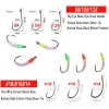 Wifreo 6st #8 ~ #18 Flash Gliss Body Nymph Fly Larver Trout Fishing Fluies Bait Lure With Big Eye Hook Artificial Bait Green