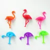 6pcs / ensemble multicolore Flamingo Shape Wine Verre Markers tasse d'identification Signe Marquez des fournitures de fête de silicone alimentaire