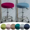 Couvercle de chaise ronde Polar Cover Seat Soupt Stretch Bar Couvre-bar pour le bar Bar Ban Dining Dining Home Decorable Rovable Washing