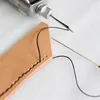 DIY Leather Sewing Tool Needle and Waxed Thread for Leather Craft Edge Stitching Belt Strips Tools Leather Hand Sewing Machine