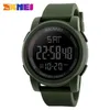 Skmei Business Simple Watch Men PU -Strap Multifunktion LED -Display Uhren 5BAR WASGERFORTE DIGITALE Uhr Reloj Hombre Shippin226d