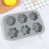 Snowfoded Soop Soop Silicone Mold Christmas Aroma Gypsum Plaster Crafts Mold Snow Silicone Soop Moldes