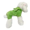 Abbigliamento per cani vestiti per animali domestici per l'autunno e l'inverno schnauzer orsacchiotto piccolo cucciolo con cappuccio da cappuccio di trasformazione di rana