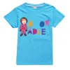 T-shirts Toddler Boys A voor Adley Summer T-shirt kleding Teen Girls Cotton Tees Boutique Kinder kleding Baby O-Neck korte mouw tops 240410