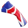 Anniu Golf Head Covers PU pour lame avec le drapeau de l'Angleterre Unisexe Magic Sticker Fermeure