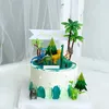 Dinosaur -thema Parti Cake Topper Dinosaur Jungle Safari Birthday Party Decor Boy Dinosaur Cake Decor Jurassic World Party Decor