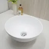 Torayvino Round Bathroom Black Ceramic Countertop Bowl Sink Faucet Set Basin Wish Popup Drainミキサーウォーターフォールタップコンボキット