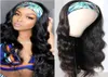 Gaga Queen Body Wave Bandband Bands 100 Human Hair Wig Brazilian Body Wave Hair Wig 826inch Remy Wavy Human Hair Wig644930